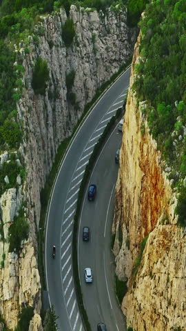  Aerial view of Cap dAil on French Riviera near Monaco 