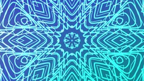 Abstracts Twirls Kaleidoscope A, Dynamic Abstract Neon Mandala Animation with Geometric Patterns and Vibrant Blue and Teal Colors, Video Stock royalty. - Powered by Shutterstock - Get 15% off with code: PIKWIZARD15