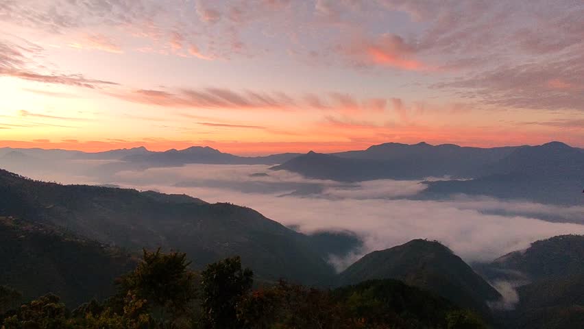 time lapse view at morning time 