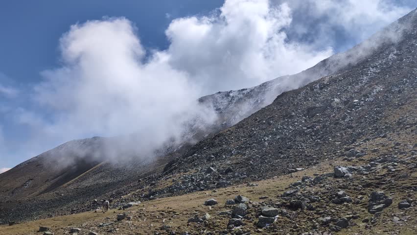 cloudy day in the mountains