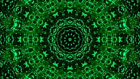 Digital Green Neon Fractal Mandala Kaleidoscope Abstract Geometric Dark Background Loop - Powered by Shutterstock - Get 15% off with code: PIKWIZARD15