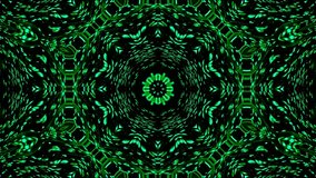 Green Energy Fractal Mandala Pattern Digital Neon Lights Kaleidoscope Animation Dark Background - Powered by Shutterstock - Get 15% off with code: PIKWIZARD15