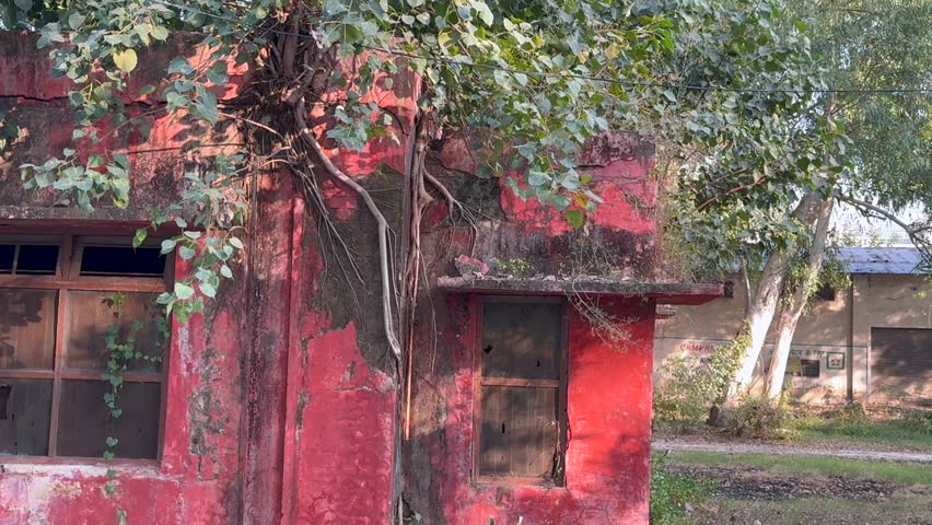 Old and red colour building