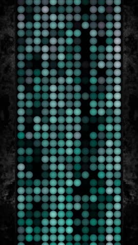 Clean, futuristic vertical background with a black bars with concrete edges. Flickering dots or small circles for story or reel video animation