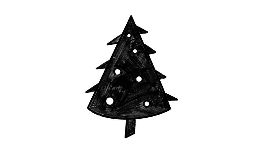 christmas tree on white background