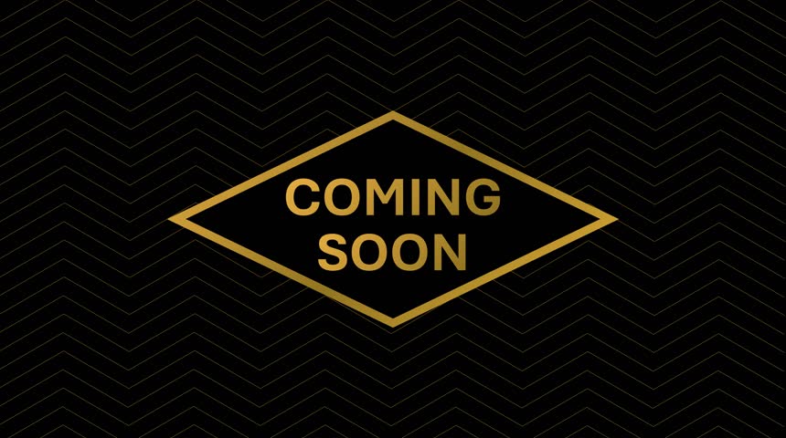 Coming Soon 4K Motion Graphics. Elegant Coming Soon Announcement 4K Animation Cinematic Teaser Video.