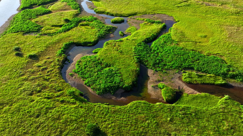Icelandic Countryside, Extraordinary Landscapes of Iceland in Summer from a Drone