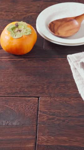 Vibrant Persimmon Prosciutto Salad with Cottage Cheese