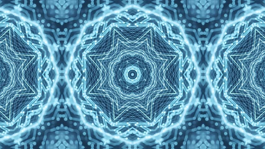 Ice blue neon geometric star network forming futuristic digital neural data waveform motion. seamless looping 4k background - Powered by Shutterstock - Get 15% off with code: PIKWIZARD15
