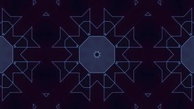 Blue neon geometric mandala with glowing abstract symmetry seamless looping futuristic 4k video background - Powered by Shutterstock - Get 15% off with code: PIKWIZARD15