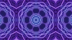 Neon purple fractal mandala spiral glowing lines futuristic abstract art seamless looping 4k video background - Powered by Shutterstock - Get 15% off with code: PIKWIZARD15