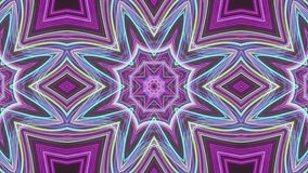 Neon multicolor kaleidoscope star symmetry abstract glowing light streak radial pattern seamless looping 4k video background - Powered by Shutterstock - Get 15% off with code: PIKWIZARD15