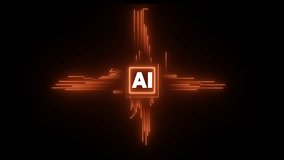 Digital Data moving on Circuit Board and CPU loop backgrounds. Computer Processing and organizing data. Abstract high tech Artificial intelligence (AI), data mining - Powered by Shutterstock - Get 15% off with code: PIKWIZARD15