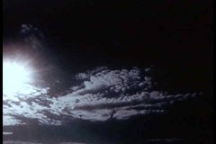 1950s - Time lapse of clouds in this archival 1954 film.