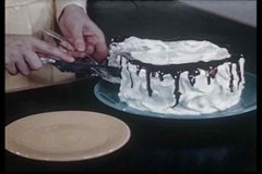 1940s - Montage of cakes and baked good being served