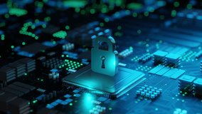 Digital security hologram virtual lock icon on circuit board. finance data privacy and VPN service protection. Blockchain and secure crypto wallet background. Private cloud storage. Internet network - Powered by Shutterstock - Get 15% off with code: PIKWIZARD15