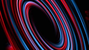 Glowing neon spiral tunnel with red and blue swirling light trails forming a deep futuristic vortex background - Powered by Shutterstock - Get 15% off with code: PIKWIZARD15