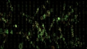 Digital Data Stream Background With Green Numbers For Tech Scifi Projects. Abstract dark grid with green numeric stream evokes digital data, coding, and futuristic tech. Ideal for tech presentations - Powered by Shutterstock - Get 15% off with code: PIKWIZARD15