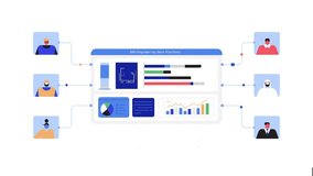 Business networking and remote collaboration — connected professionals communicating digitally through online platforms and cloud-based teamwork solution - Powered by Shutterstock - Get 15% off with code: PIKWIZARD15