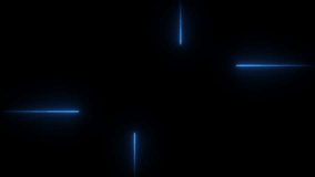 Abstract glowing neon line animation. Neon blue line moving, direction of the horizontal and vertical line isolated on black background. 4k - Powered by Shutterstock - Get 15% off with code: PIKWIZARD15