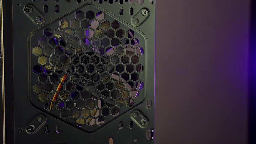 The fan or cooler starts, starts working and turns on the LEDs due to the computer turning on or after a off