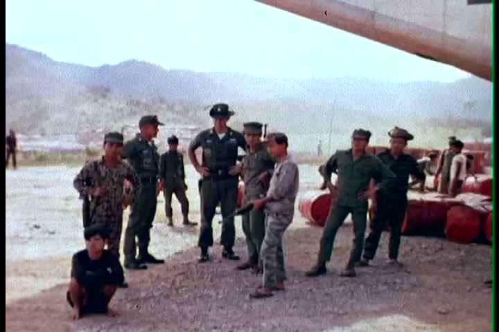 1960s - Viet Cong prisoners are arrested and transported by plane during the Vietnam War in 1967.