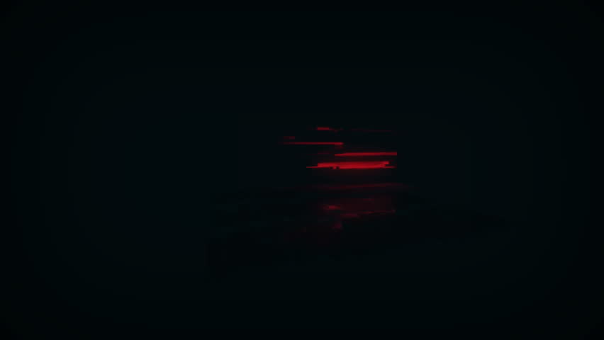 Cuba flag waving with noise and glitch effect. Cuban blowing banner concept animation.