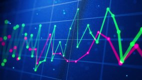 A looped 3D animation of glowing financial line charts moving across a digital grid, depicting dynamic market trends and data fluctuations for finance, trading, and analytic visuals. - Powered by Shutterstock - Get 15% off with code: PIKWIZARD15