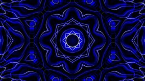 Blue Tech Mandala Motion Graphic Loop With Digital Symmetry and Electric Neon Lines - Powered by Shutterstock - Get 15% off with code: PIKWIZARD15