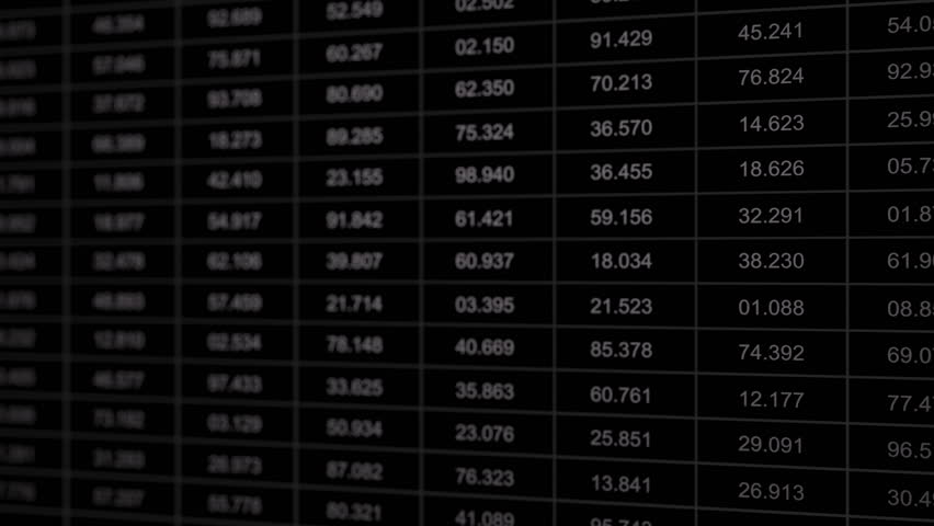 Seamless loop 3D animation of a dark financial candlestick chart with red bars and white trend lines over numeric grid, ideal for trading, stocks, forex, and market analysis.
