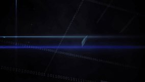 Neon lines radiating, initiating motion toward dark cube code panels and binary forming data tunnel. Cyberspace, corridor, futuristic, grid, digits, streams, circuitry - Powered by Shutterstock - Get 15% off with code: PIKWIZARD15