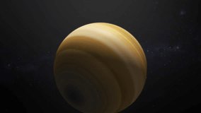 Realistic gas giant planet in space animation - Powered by Shutterstock - Get 15% off with code: PIKWIZARD15