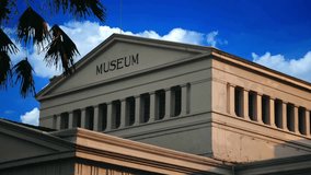 Neoclassical Museum Facade with Colossal Columns | Grand Entrance of a Historical Art Gallery or Government Building, Classical Architecture Exterior. - Powered by Shutterstock - Get 15% off with code: PIKWIZARD15