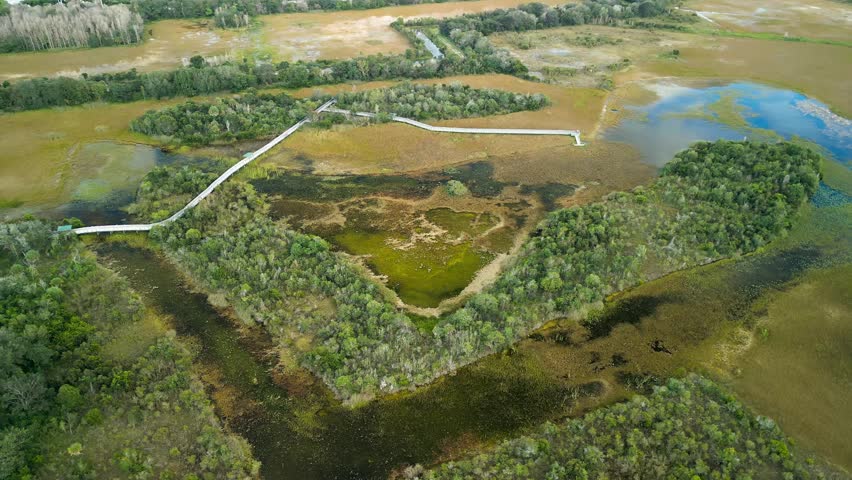 Aerial view of Chapel Trail Nature Preserve, United States.