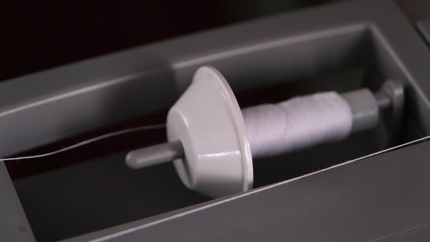 sewing machine winding a thread making loud sound