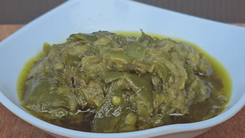 Sambal hijau,Sambal Ijo,Sambal lado mudo,Green chili sambal,Green chili paste,Green chili sauce.Traditional Indonesian sambal from West Sumatra