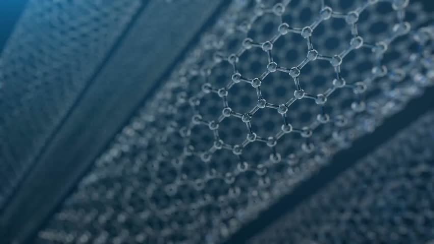 3D animation showing the structure of carbon nanotubes, illustrating nanotechnology, molecular engineering, and advanced materials science concepts.