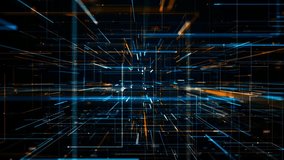 A seamless 3D fly-through animation of abstract binary code, highlighting data flow, digital technology, and futuristic scientific visualization in motion. - Powered by Shutterstock - Get 15% off with code: PIKWIZARD15