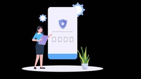 Secure Login and Authentication Process 2D Illustration Animation - Powered by Shutterstock - Get 15% off with code: PIKWIZARD15