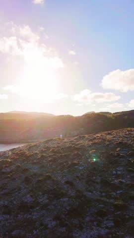 Sunrise flight over the Levante coast of Mallorca with views of Cala Torta