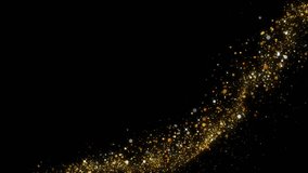 Golden trailing lights scatter particles, like a shooting star, creating shimmering, starlight-like spots. Perfect for a festive atmosphere, Christmas, and New Year's elements, Opening video. - Powered by Shutterstock - Get 15% off with code: PIKWIZARD15