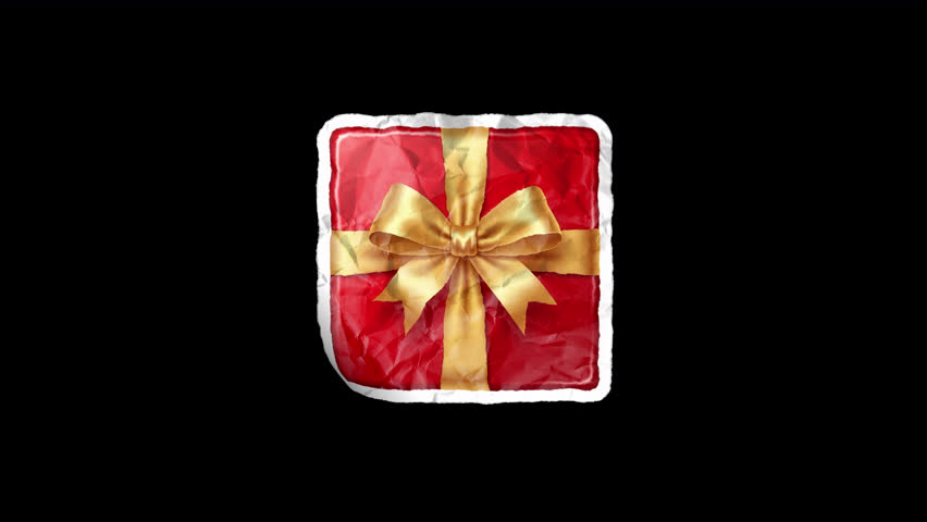 Christmas Gift Badge, Peel Off Sticker