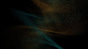 animated teal and gold particles gently sway over dim setting for entertainment - Powered by Shutterstock - Get 15% off with code: PIKWIZARD15