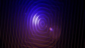 Abstract rotating geometric light tunnel animation with glowing circles, squares, and lens flare effects. Perfect for motion graphics, backgrounds, visual projects, and futuristic designs - Powered by Shutterstock - Get 15% off with code: PIKWIZARD15