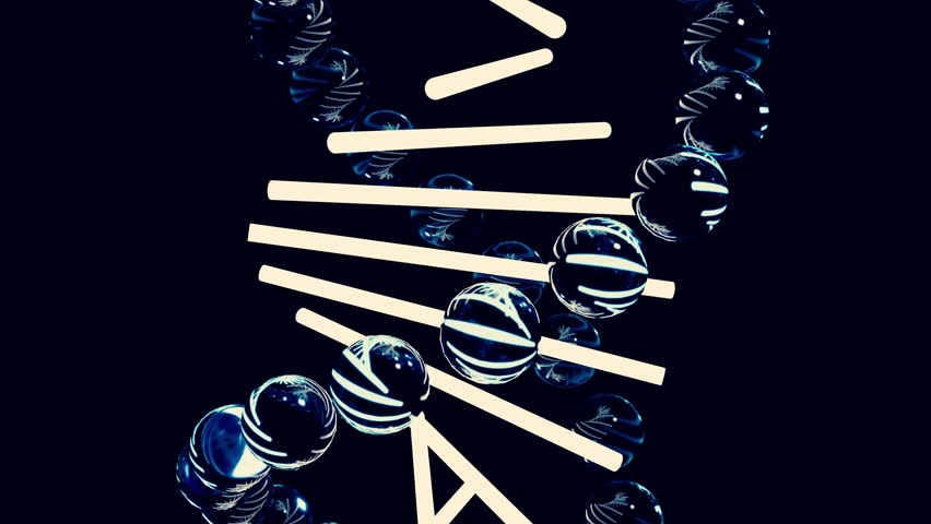 Futuristic Glass DNA Helix in Blue Medical Space Clean Spinning Biotech Background for Healthcare Science Media 4K - Powered by Shutterstock - Get 15% off with code: PIKWIZARD15