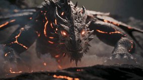 Epic Dragon fire breath Cinematic Animation. Powerful Molten Dragon Cinematic Clip - Powered by Shutterstock - Get 15% off with code: PIKWIZARD15