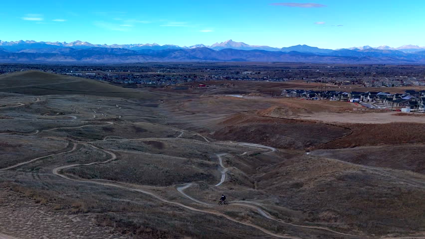Mountain Bike Trail with Mountain Vista