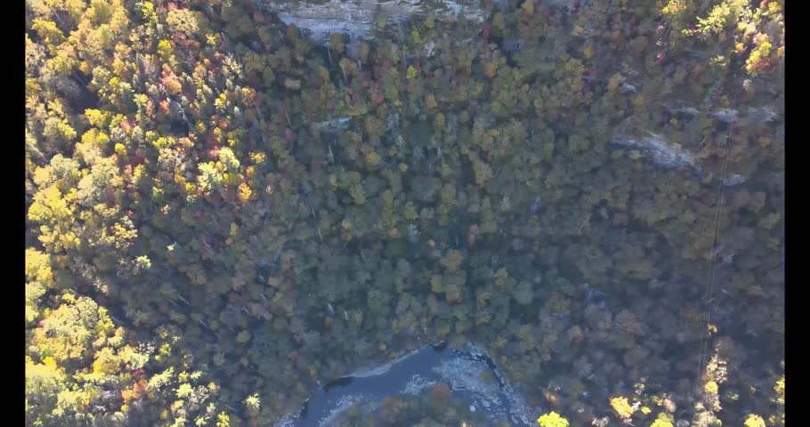 I-40 Through Pigeon River Gorge Before Hurricane Helene – 4K Drone Aerial at Buzzard Roost