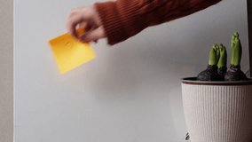 Collaborative Problem Solving: Adult Setting Questions, Child Finding Solution with Exclamation Point Sticker - Visual Metaphor for Mentorship and Educational Discovery Using Sticky Notes - Powered by Shutterstock - Get 15% off with code: PIKWIZARD15