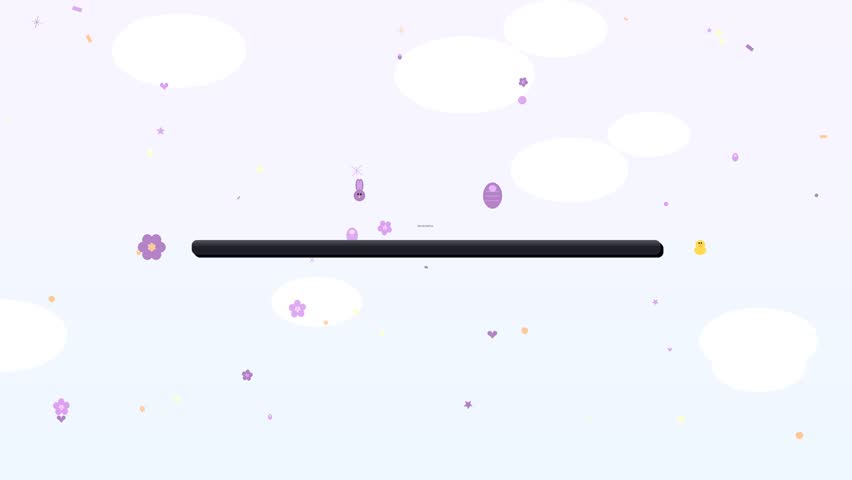 This vibrant design element features playful shapes and colors against a soft backdrop. Perfect for enhancing websites or graphic designs with a cheerful touch.